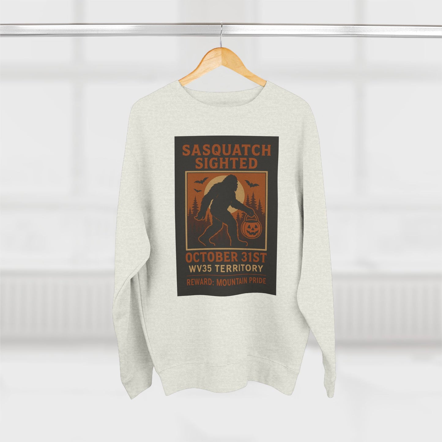 Sasquatch Sighting Sweatshirt, Unisex Crewneck, Halloween Clothing, Cozy Fall Apparel, Funny Gift for Outdoor Lovers, Unique Monster Sweater