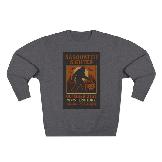 Sasquatch Sighting Sweatshirt, Unisex Crewneck, Halloween Clothing, Cozy Fall Apparel, Funny Gift for Outdoor Lovers, Unique Monster Sweater