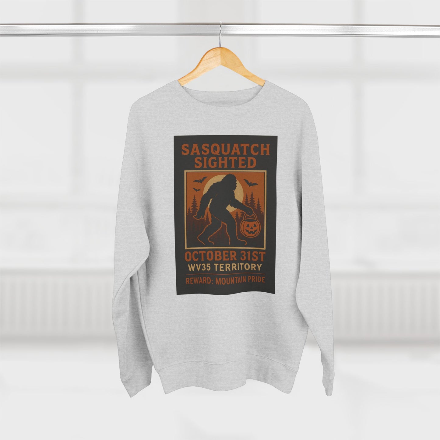 Sasquatch Sighting Sweatshirt, Unisex Crewneck, Halloween Clothing, Cozy Fall Apparel, Funny Gift for Outdoor Lovers, Unique Monster Sweater