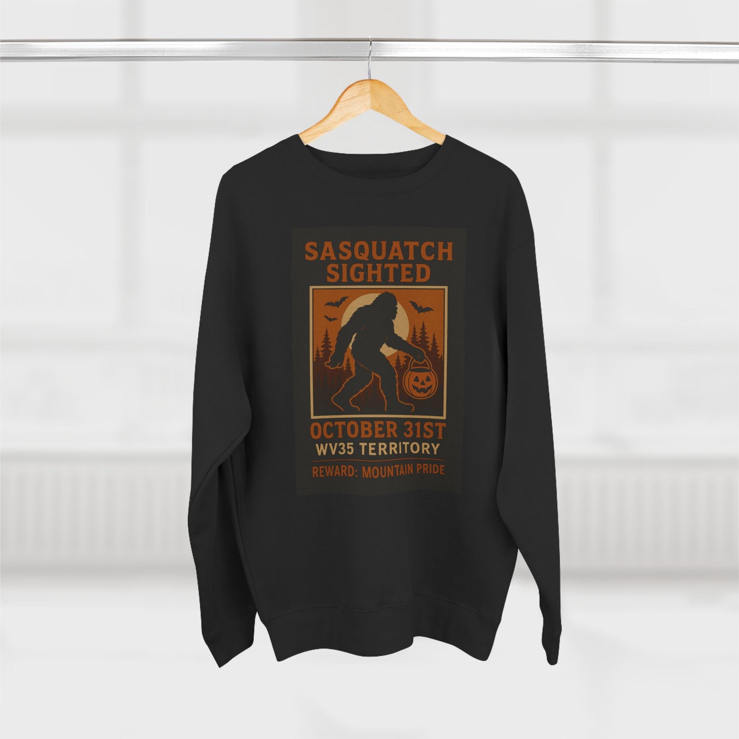 Sasquatch Sighting Sweatshirt, Unisex Crewneck, Halloween Clothing, Cozy Fall Apparel, Funny Gift for Outdoor Lovers, Unique Monster Sweater