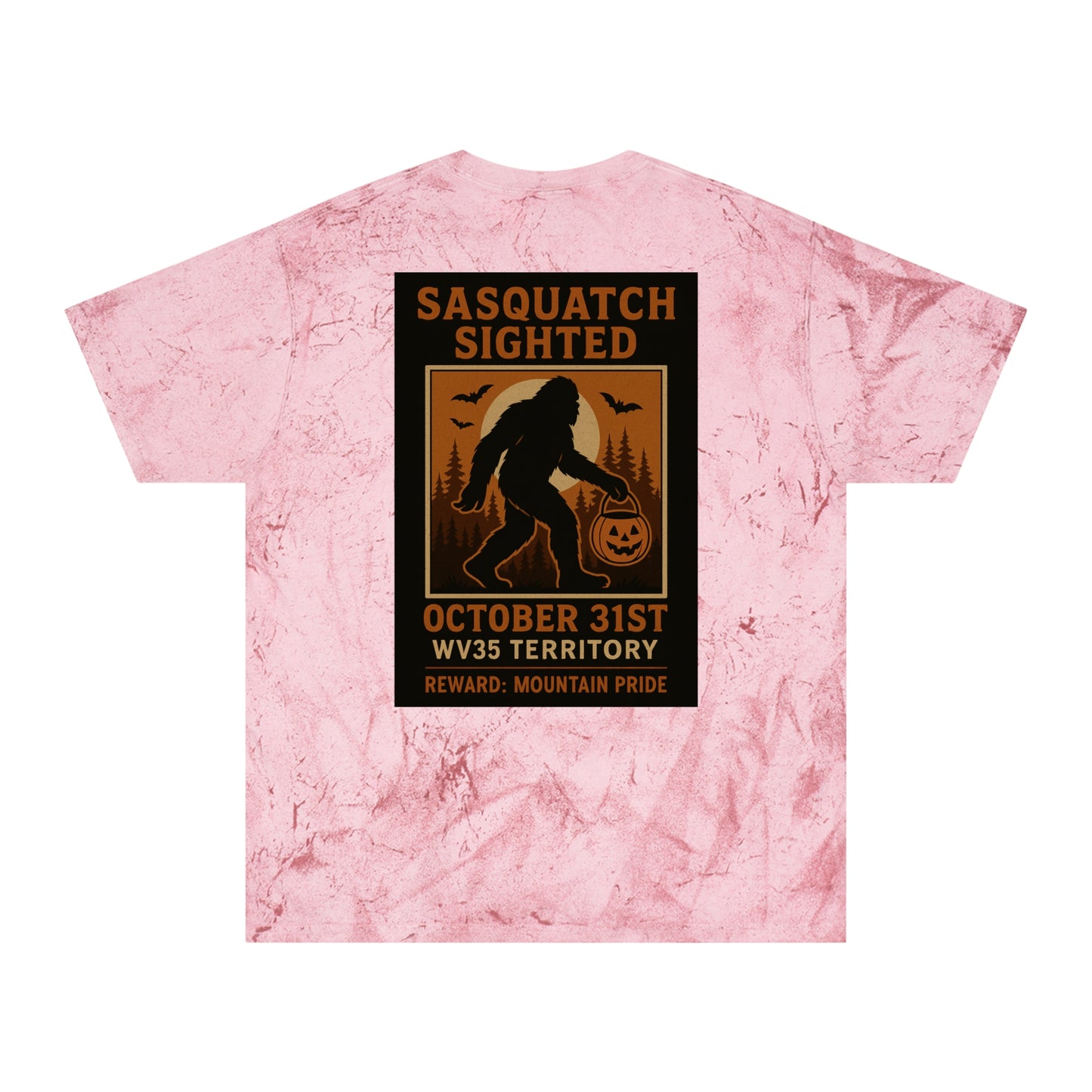 Sasquatch Color Blast T-Shirt, Unisex Graphic Tee, Adventure Shirt, Halloween Gift, Outdoor Wear, Unique Apparel