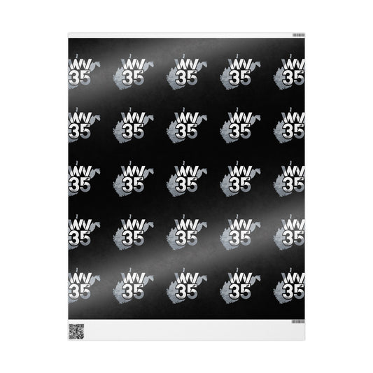 Bold Black Wrapping Paper | Unique Gift Wrap, Birthday, Celebration, Party Supplies, Holiday Packaging
