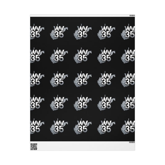 Bold Black Wrapping Paper | Unique Gift Wrap, Birthday, Celebration, Party Supplies, Holiday Packaging