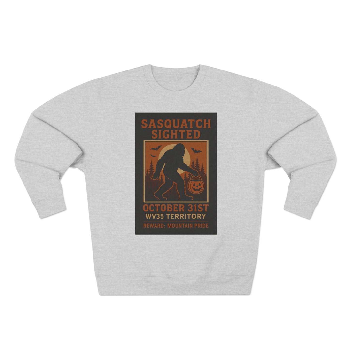 Sasquatch Sighting Sweatshirt, Unisex Crewneck, Halloween Clothing, Cozy Fall Apparel, Funny Gift for Outdoor Lovers, Unique Monster Sweater