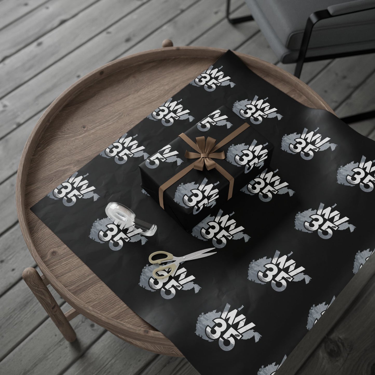 Bold Black Wrapping Paper | Unique Gift Wrap, Birthday, Celebration, Party Supplies, Holiday Packaging