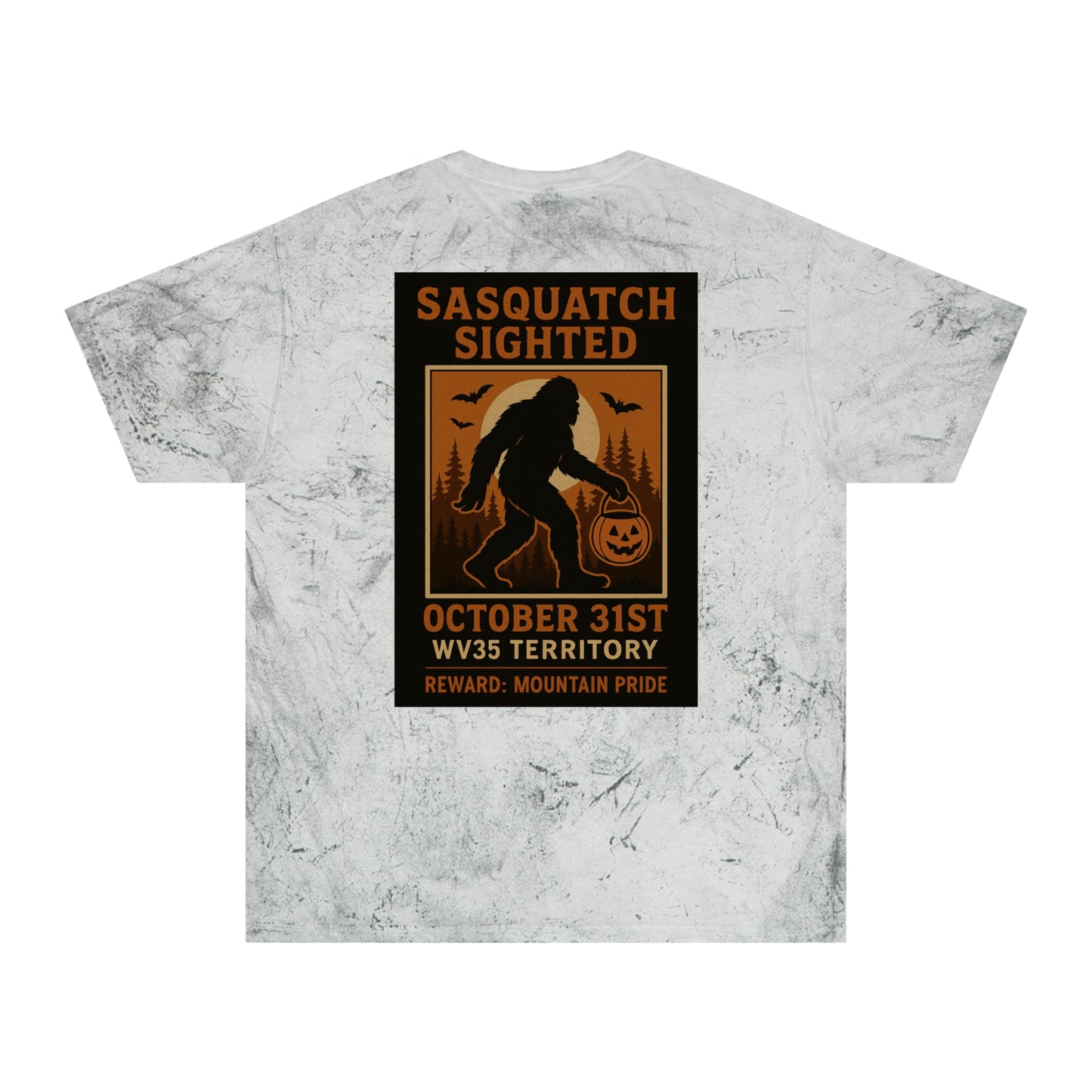 Sasquatch Color Blast T-Shirt, Unisex Graphic Tee, Adventure Shirt, Halloween Gift, Outdoor Wear, Unique Apparel