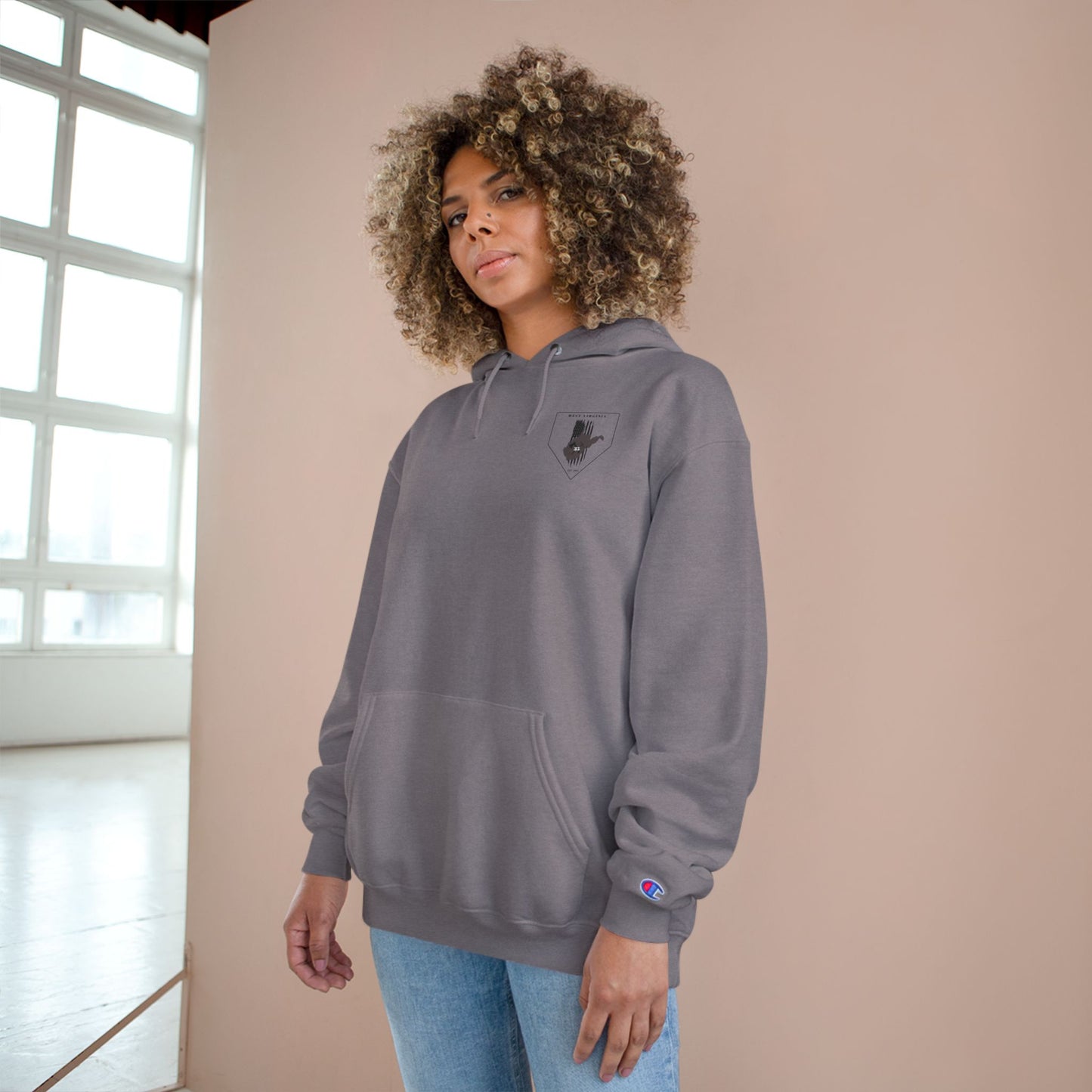 Stylish Champion Hoodie with Bold Graphic Design - Perfect for Casual Looks, Faith-Inspired Apparel, Gift for Religious Occasions, [...]
